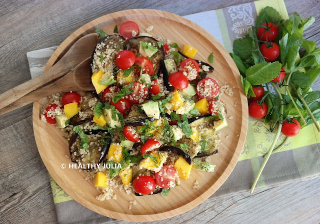 SALADE SUCRÉE-SALÉE DE QUINOA À LA MENTHE #VEGAN