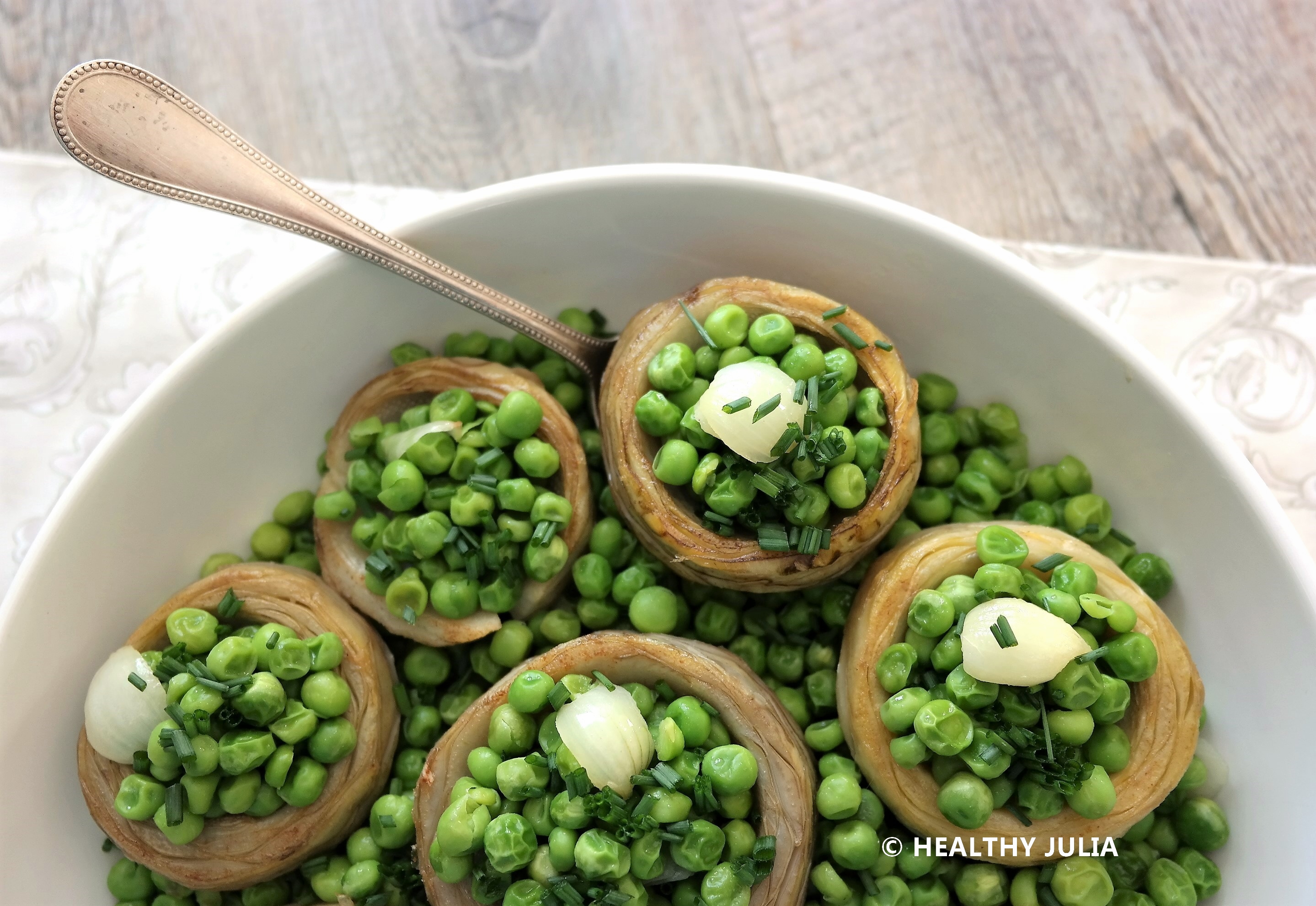 FONDS D'ARTICHAUT AUX PETITS POIS  #VEGAN