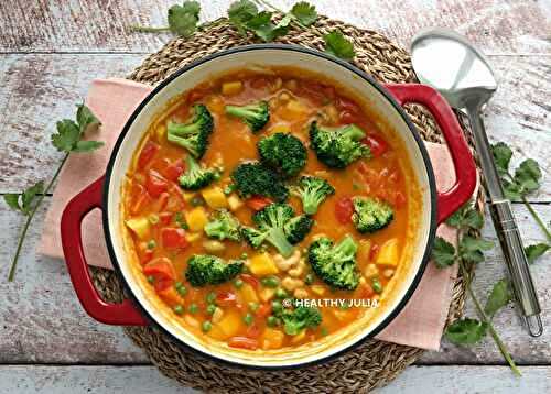 CURRY COCO, MANGUE ET POIVRON #VEGAN