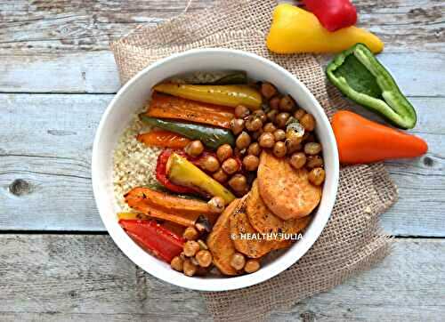 BOWL DE COUSCOUS AUX LÉGUMES RÔTIS #VEGAN