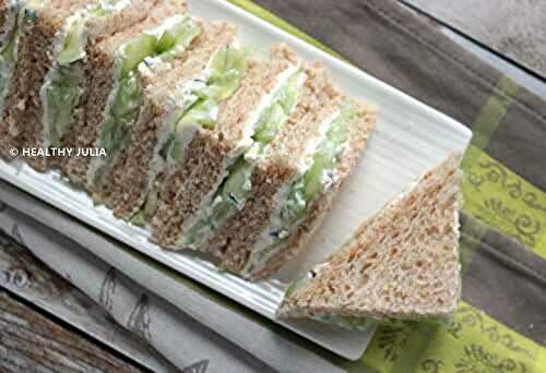 SANDWICHES ANGLAIS AU CONCOMBRE #VEGAN