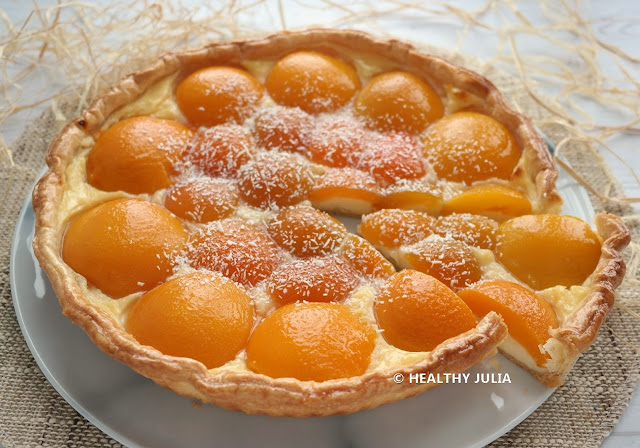 TARTE PÂTISSIÈRE PÊCHE-ABRICOT #VEGAN