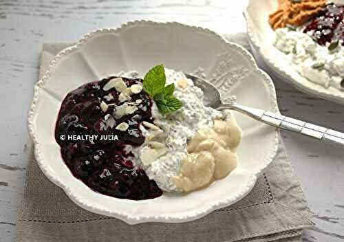 BOWL DE FROMAGE BLANC AUX FRUITS ROUGES ET FLOCONS D'AVOINE