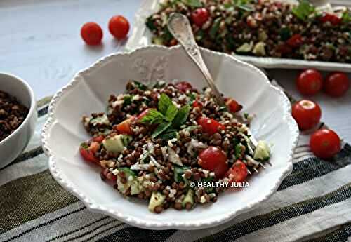 SALADE DE LENTILLES COMME UN TABOULÉ #VEGAN