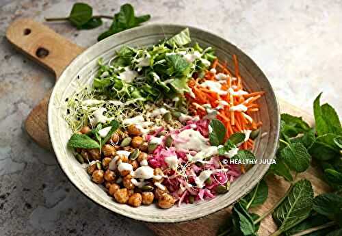 BOWL DE QUINOA, COUSCOUS ET CRUDITÉS #VEGAN