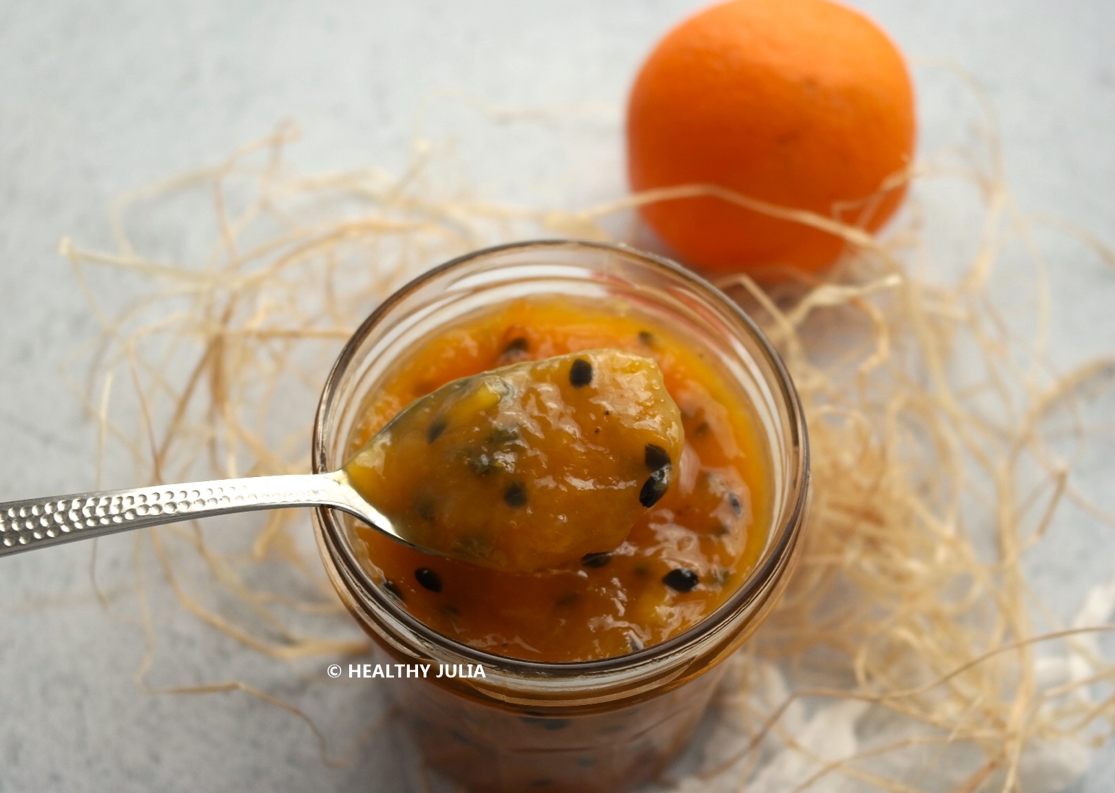 CONFITURE ORANGE-PASSION ALLÉGÉE EN SUCRE #VEGAN