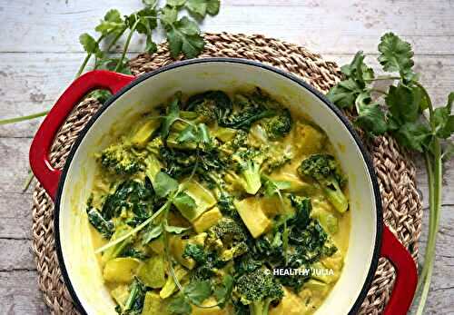 CURRY DE LÉGUMES VERTS #VEGAN