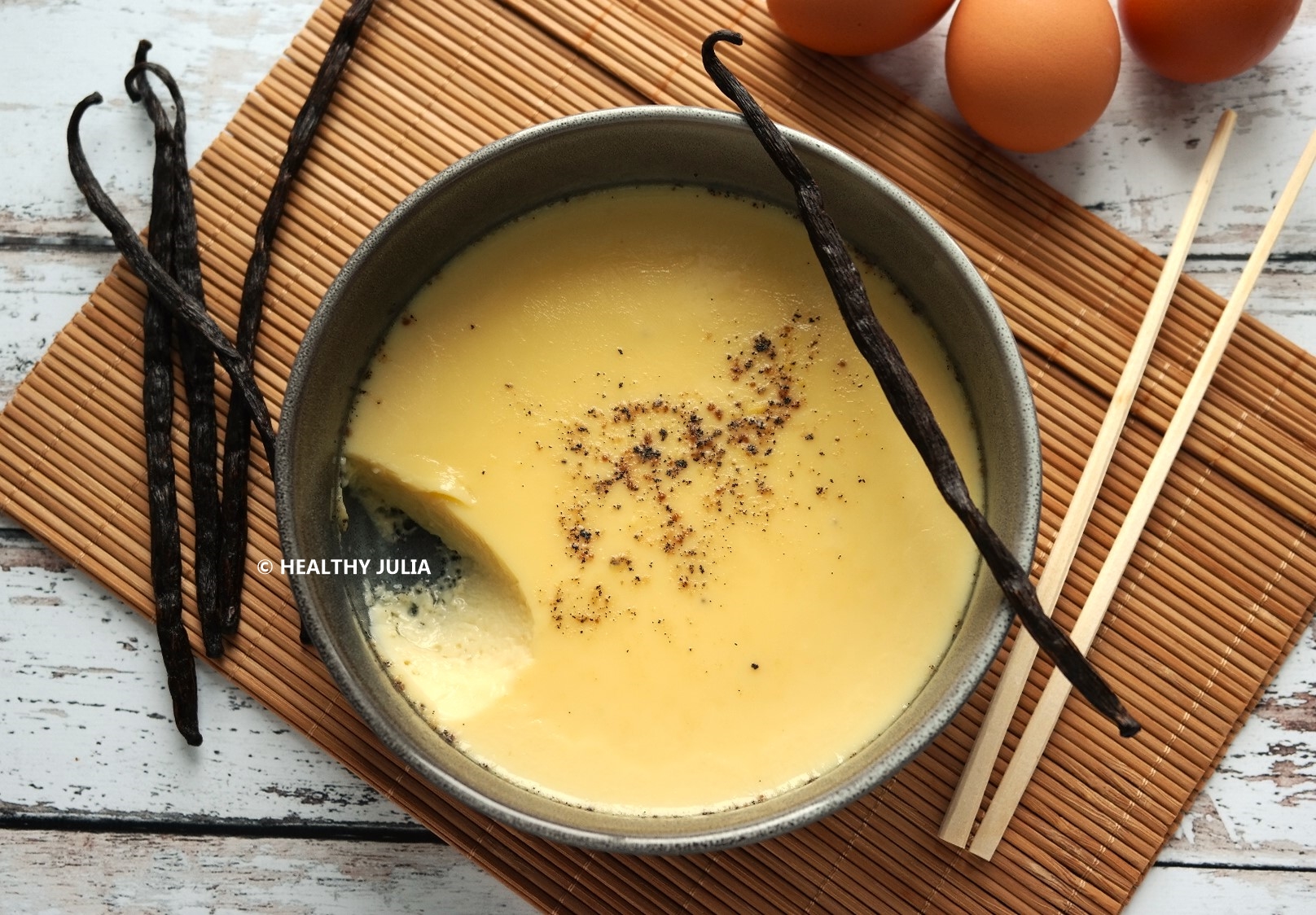 FLAN AUX ŒUFS CHINOIS (CUISINE VAPEUR)