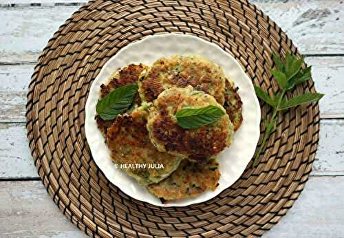 BEIGNETS DE COURGETTE À LA MENTHE #VEGAN