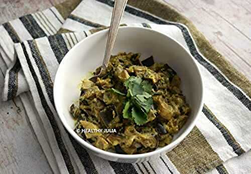 CURRY D'AUBERGINES AU FOUR #VEGAN