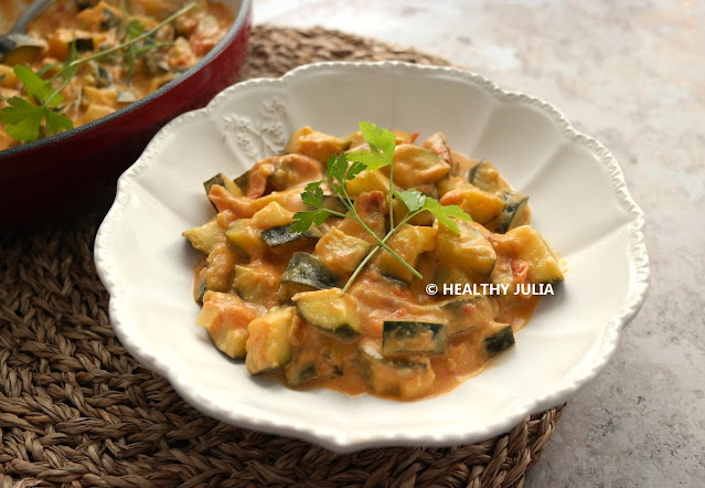CURRY CRÉMEUX DE COURGETTES #VEGAN
