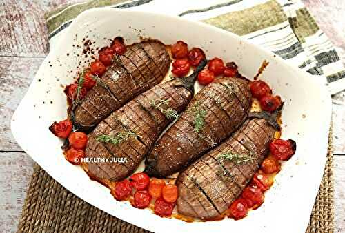 AUBERGINES HASSELBACK #VEGAN