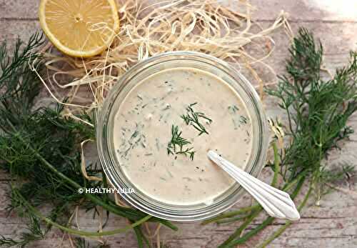 SAUCE AU TAHIN ET À L'ANETH #VEGAN