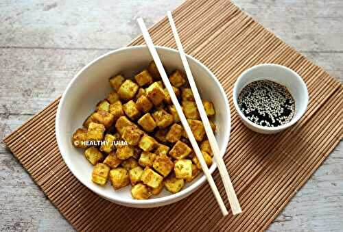 DÉS DE TOFU RÔTIS AUX ÉPICES #VEGAN