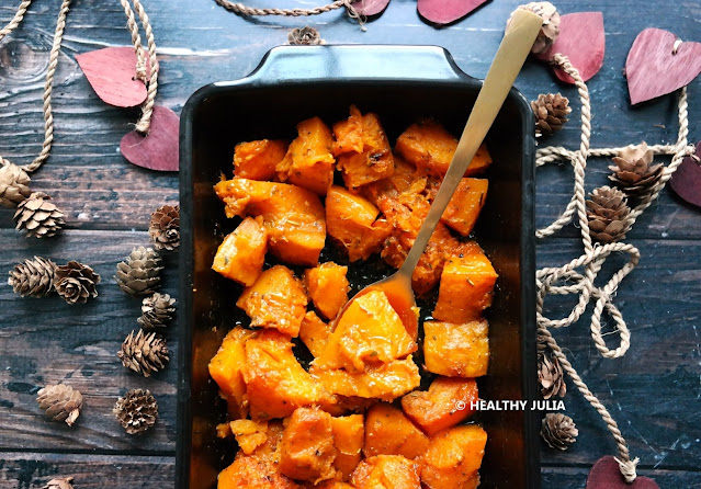 POTIRON CONFIT AUX ÉPICES DOUCES ET SIROP D’ÉRABLE #VEGAN