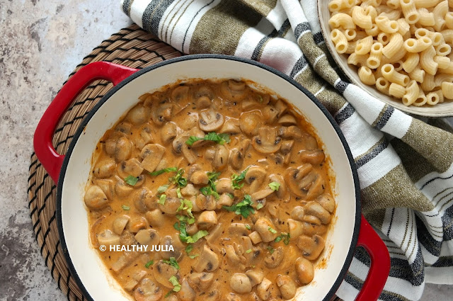 CHAMPIGNONS STROGANOV #VEGAN