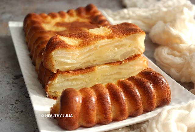 GÂTEAU INVISIBLE AUX POIRES