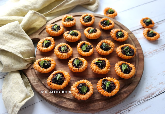 MINI-TARTES AUX OLIVES NOIRES GOÛT CHORIZO #VEGAN