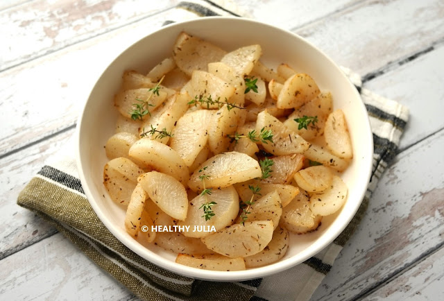 NAVETS GLACÉS RÔTIS AU FOUR #VEGAN