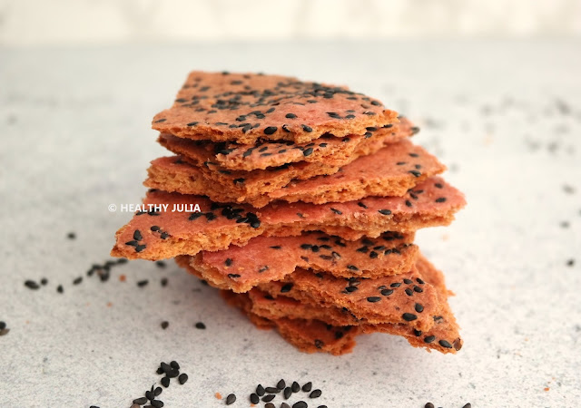 CRACKERS À LA BETTERAVE #VEGAN