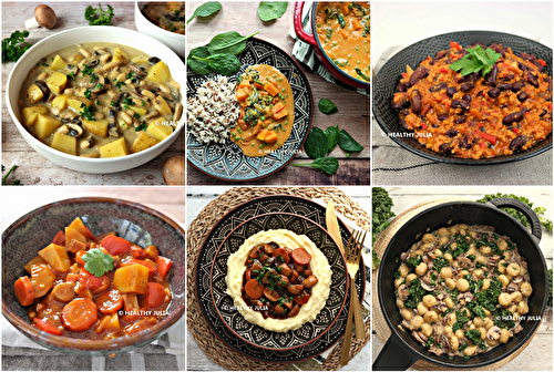 VARIATIONS HEALTHY AUTOUR... DES PLATS MIJOTÉS #VEGAN