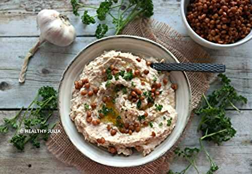 HOUMOUS DE POIS CHICHES ET LENTILLES #VEGAN