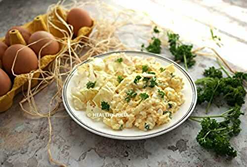 SALADE D'ŒUFS DURS AU COTTAGE CHEESE