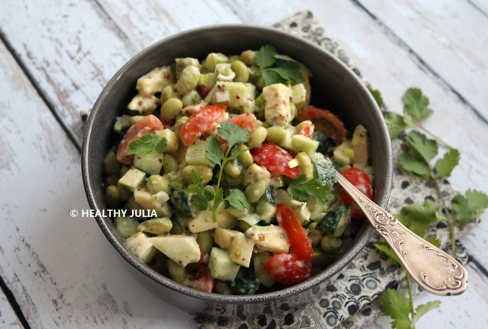 SALADE CRÉMEUSE À L’EDAMAME #VEGAN