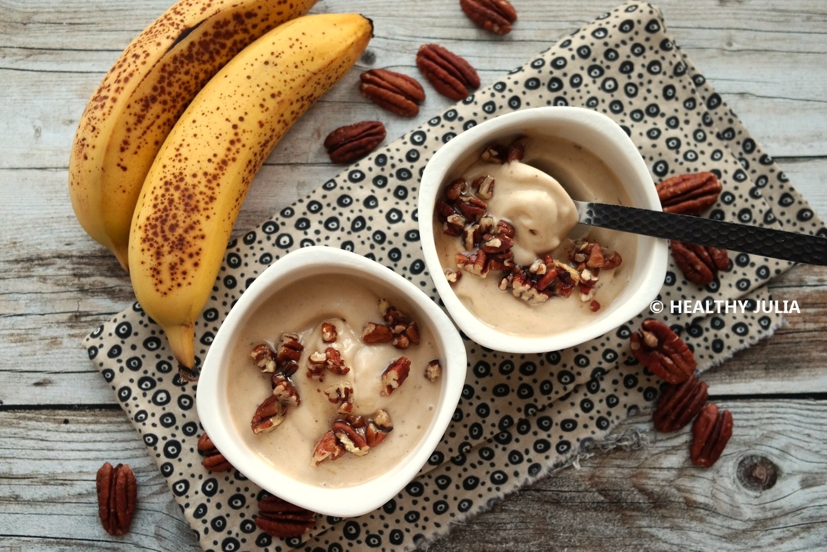 NICE CREAM AU BEURRE DE CACAHUÈTE (2 INGRÉDIENTS) #VEGAN