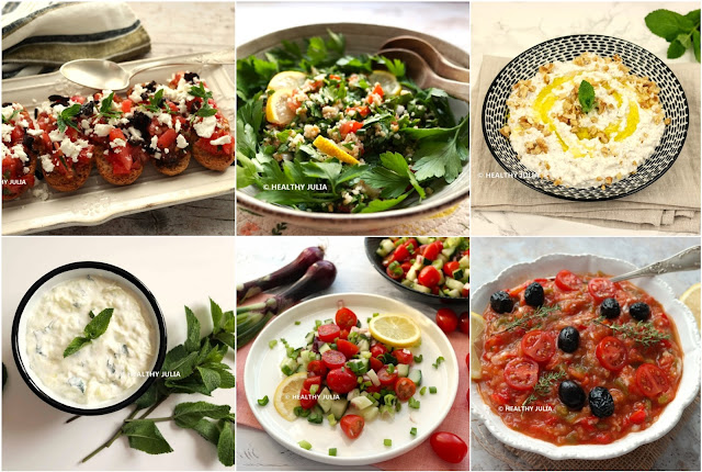 VARIATIONS HEALTHY AUTOUR... DES SALADES MÉDITERRANÉENNES