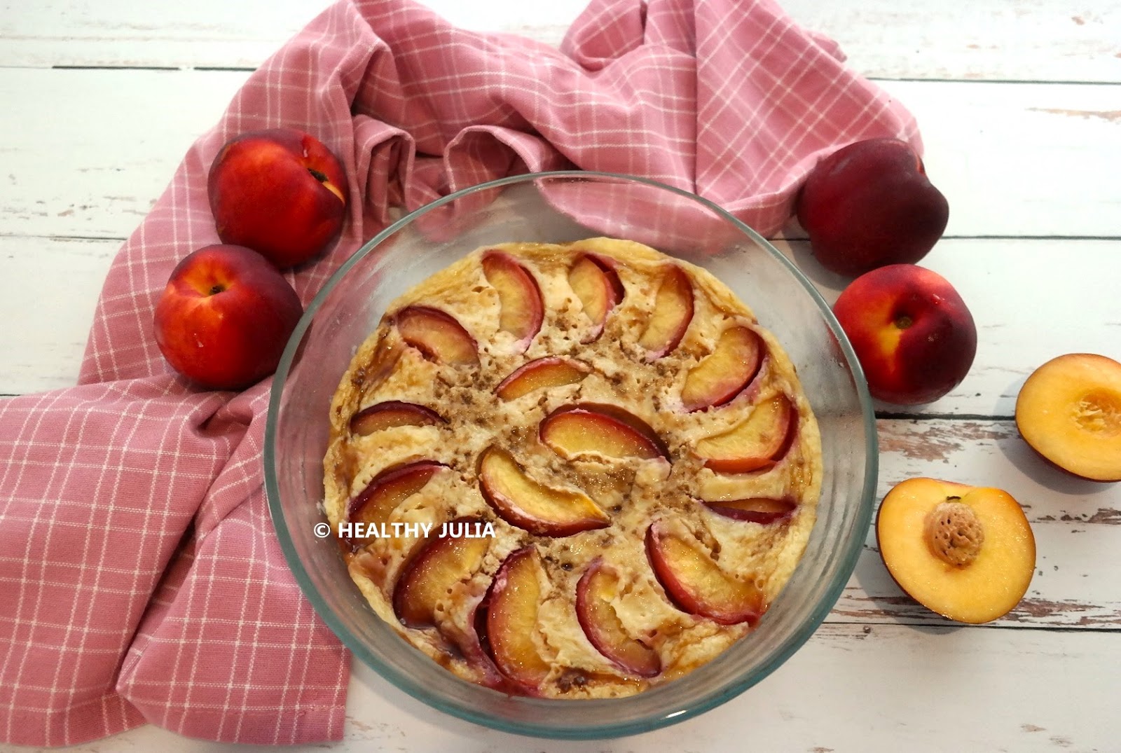 CLAFOUCAKE PROTÉINÉ AUX NECTARINES