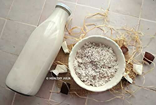 LAIT DE COCO ET SON OKARA #VEGAN