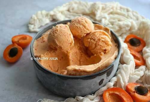 NICE CREAM À L'ABRICOT (EXPRESS, SANS SORBETIÈRE) #VEGAN