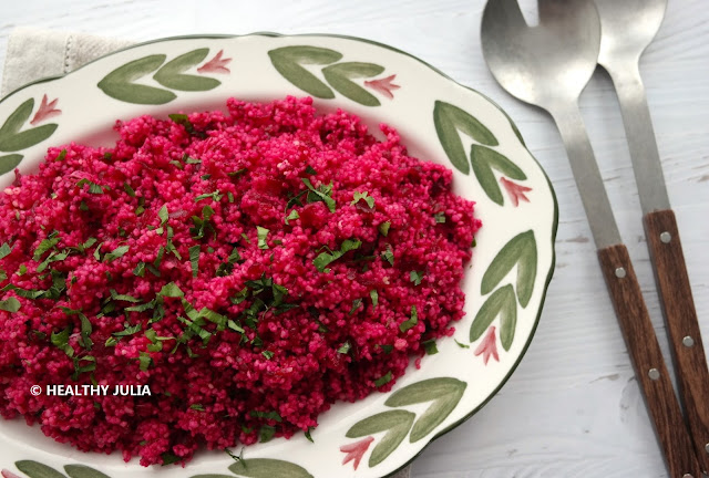 SALADE DE COUSCOUS À LA BETTERAVE #VEGAN