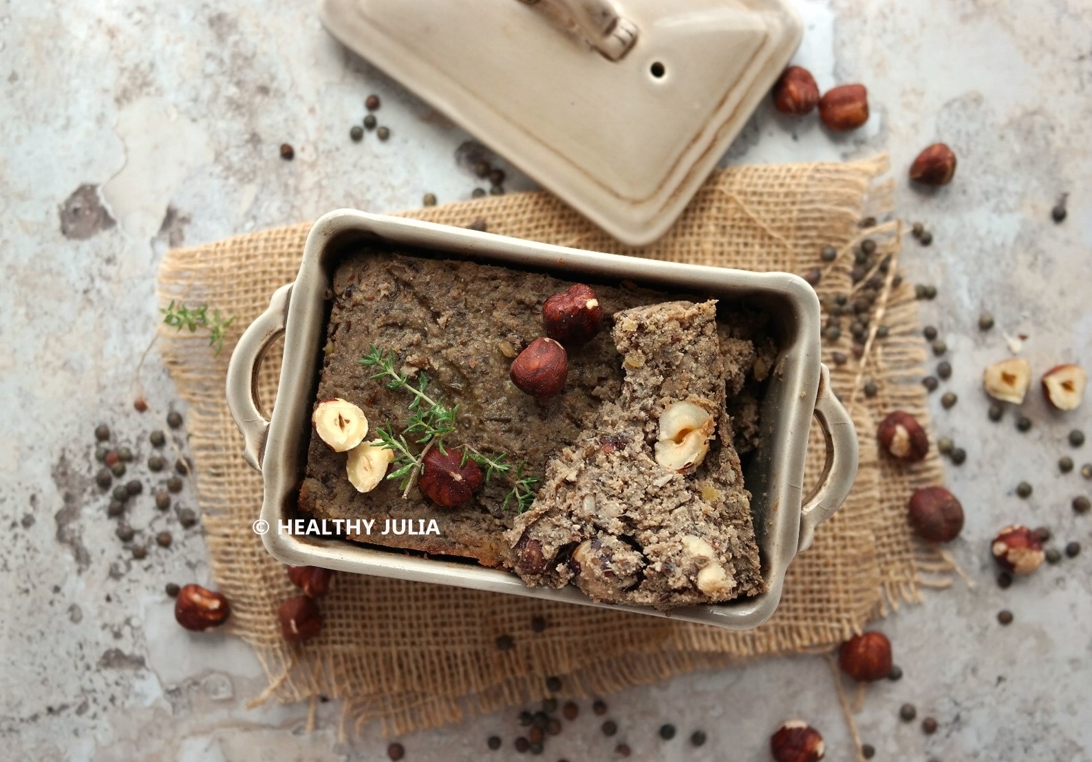 TERRINE DE CAMPAGNE AUX NOISETTES #VEGAN