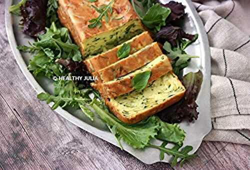 CAKE INVISIBLE AUX COURGETTES ET BASILIC
