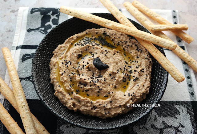 HOUMOUS À L'AIL NOIR #VEGAN