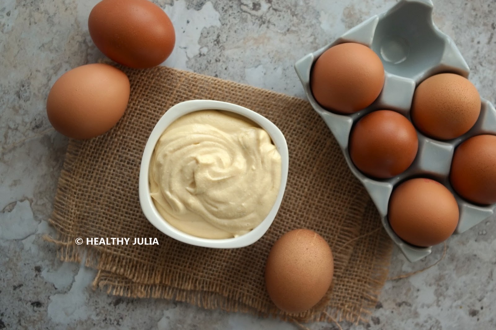 MAYONNAISE EXPRESS AUX ŒUFS DURS (TRÈS LÉGÈRE)