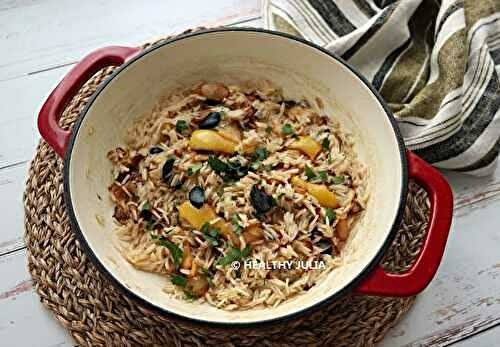 RIZ PILAF AUX OIGNONS ET À L'AIL NOIR D'OTTOLENGHI #VEGAN