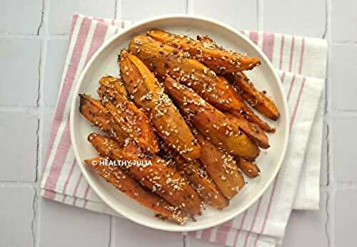 PATATES DOUCES RÔTIES AU ZAATAR ET SÉSAME #VEGAN