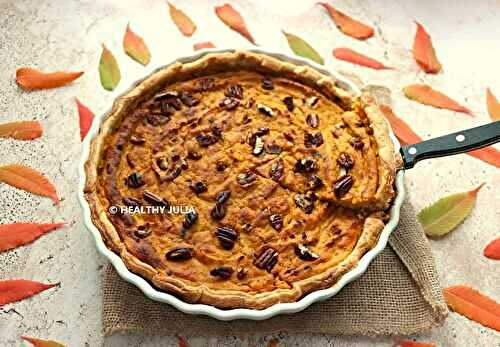 QUICHE AUX LÉGUMES D’AUTOMNE RÔTIS #VEGAN
