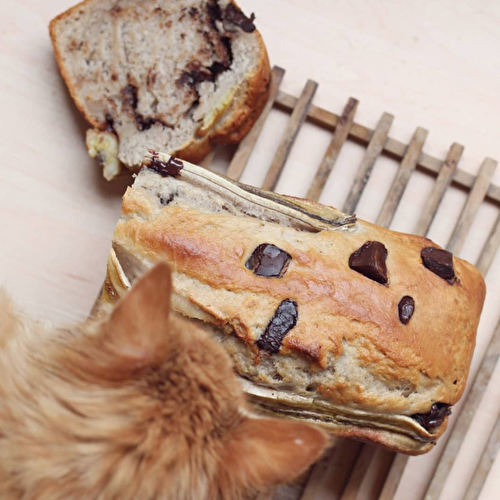 Banana bread aux pépites de chocolat