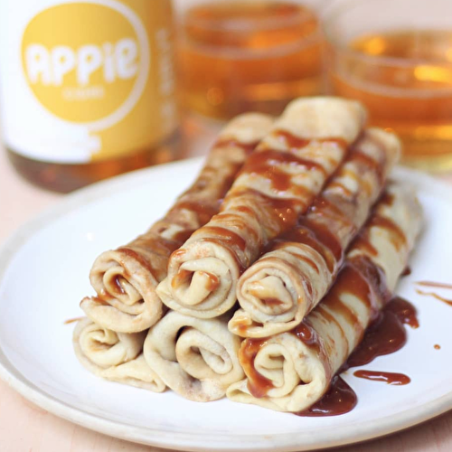 Crêpes sauce caramel