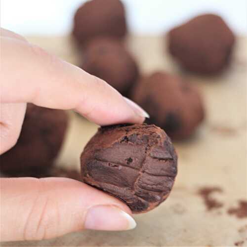 Truffes chocolatées 3 ingrédients