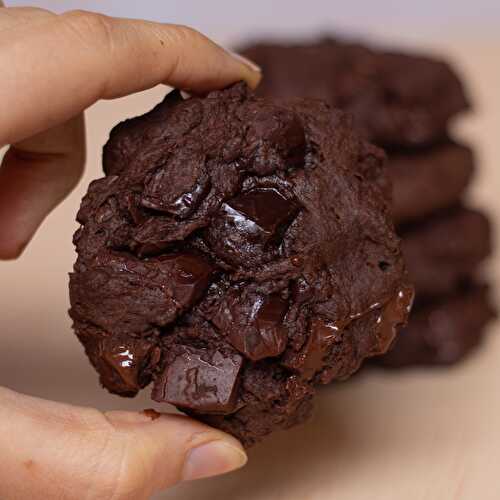 Cookies tout chocolat façon brownie