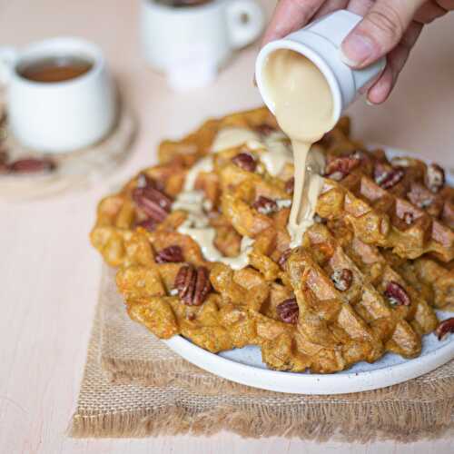 Gaufres belges à la patate douce