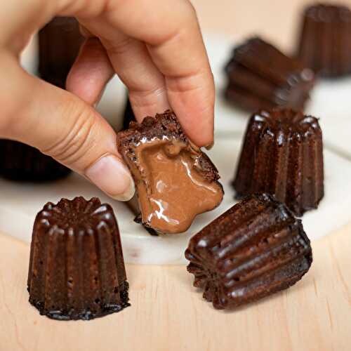 Cannelés au chocolat fourrés