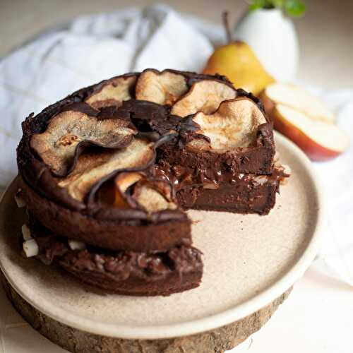 Gâteau moelleux choco-poire