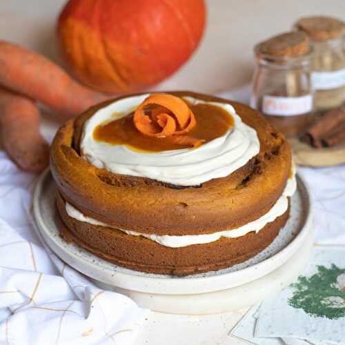 Carrot cake au caramel de potimarron