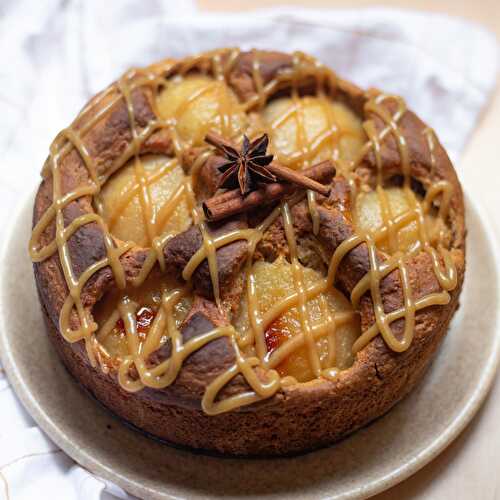 Gâteau pain d'épices & poires